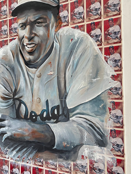 Jackie Robinson - 'The Olivas Collection' - Paintings & Prints