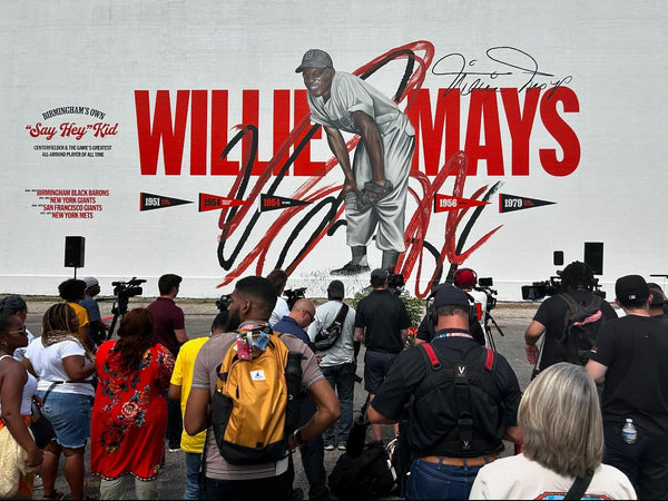 Chuck Styles honors Willie Mays and Negro League History with MLB at Rickwood Field