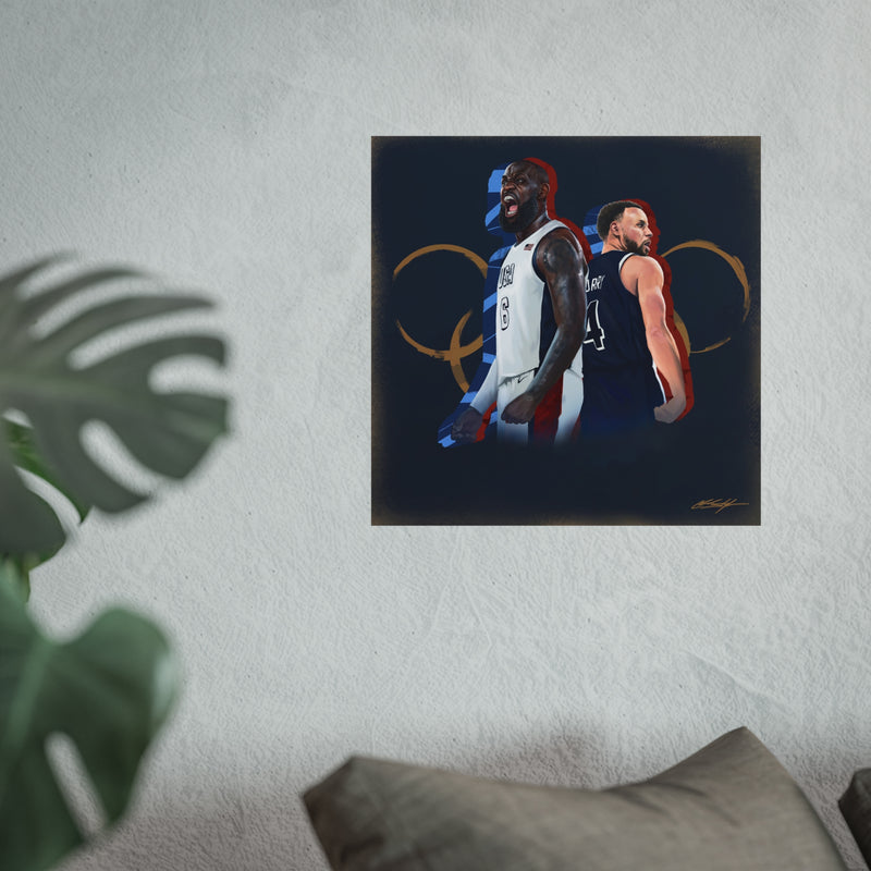 Bron and Chef Olympic Fine Art Poster