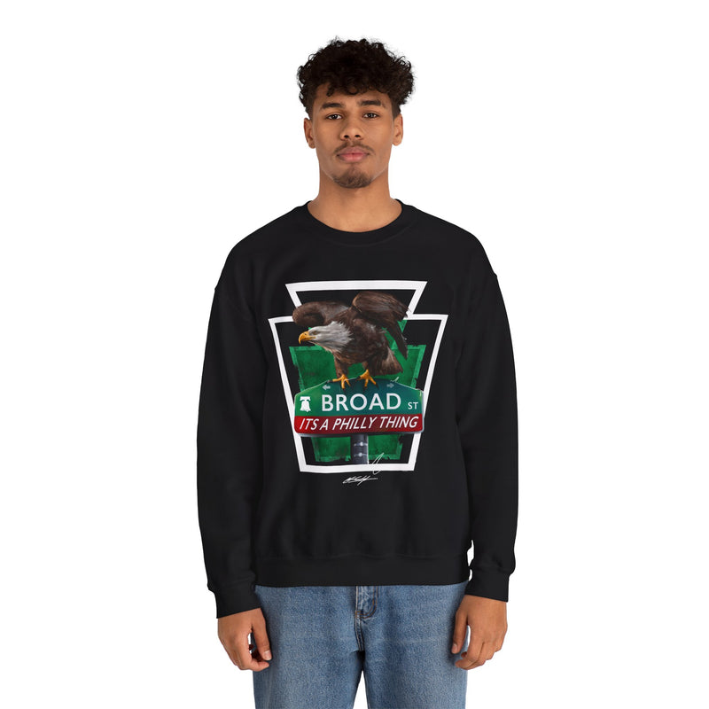 ITS A PHILLY THING | EAGLES ON BROAD | Unisex Heavy Blend™ Crewneck Sweatshirt