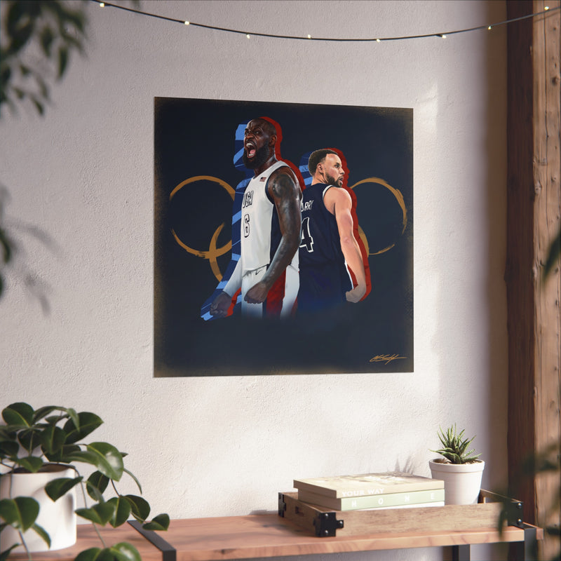 Bron and Chef Olympic Fine Art Poster