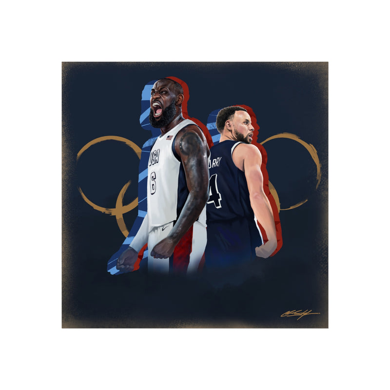 Bron and Chef Olympic Fine Art Poster