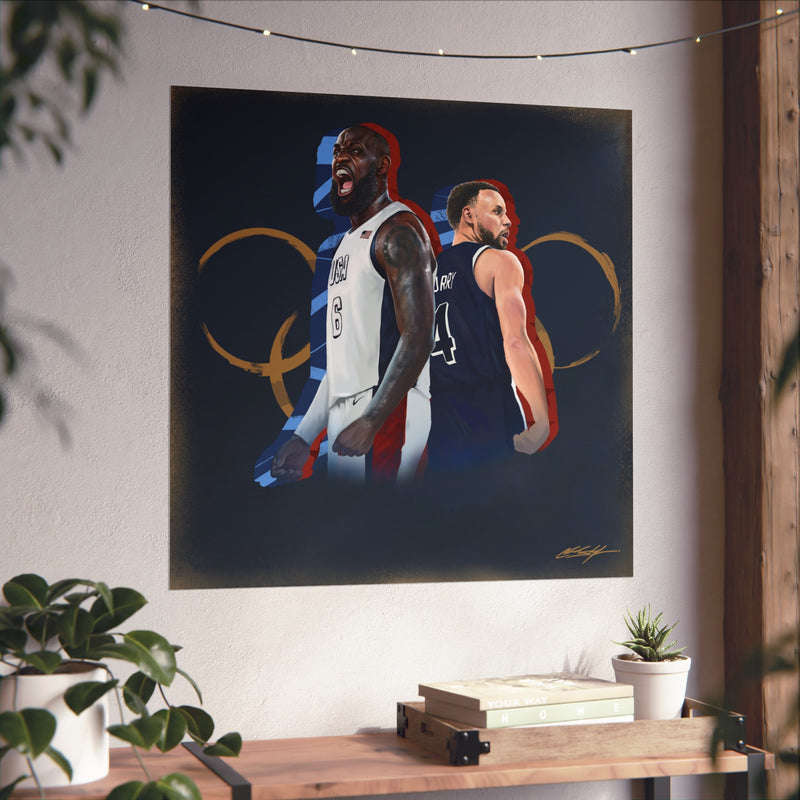 Bron and Chef Olympic Fine Art Poster