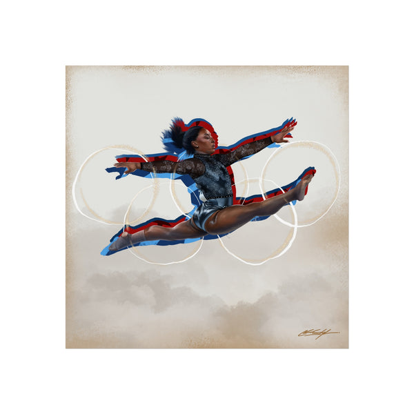 Simone Olympic Fine Art Poster