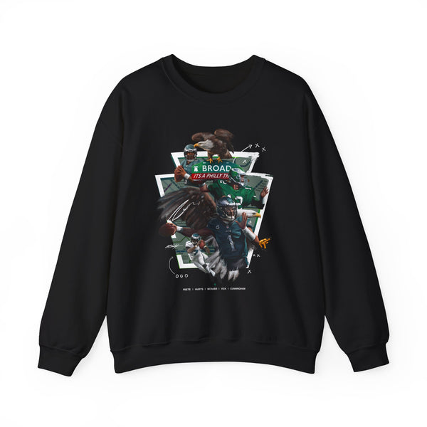 Philly Eagles QBs| Unisex Heavy Blend™ Crewneck Sweatshirt