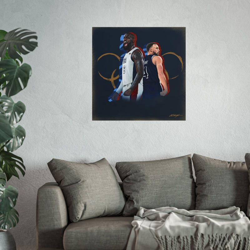 Bron and Chef Olympic Fine Art Poster