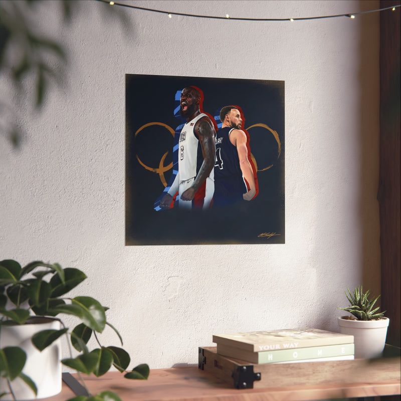 Bron and Chef Olympic Fine Art Poster