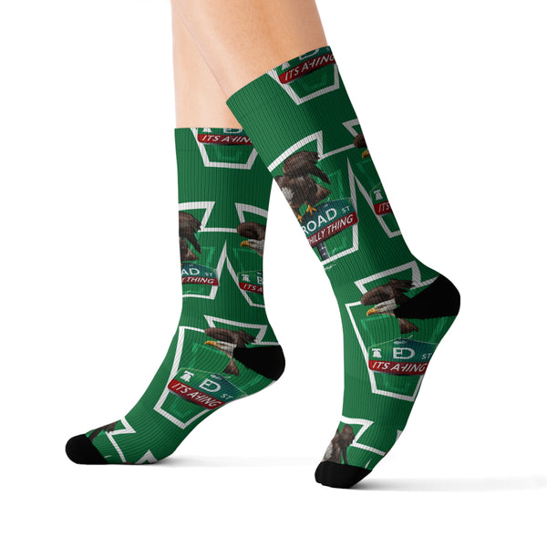 It’s A Philly Thing | Eagles on Broad  Socks Green