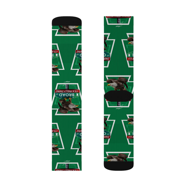 It’s A Philly Thing | Eagles on Broad  Socks Green