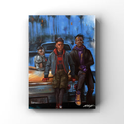 Super Boiz in the Hood Canvas Print