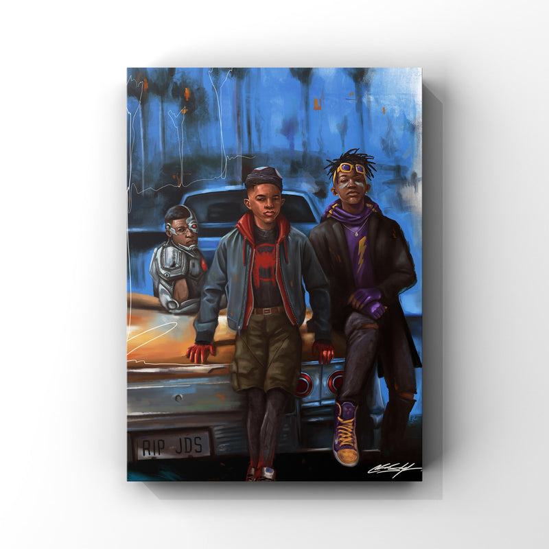 Super Boiz in the Hood Canvas Print