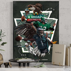 LEGACY OF EAGLES PHILLY QBS Canvas Print